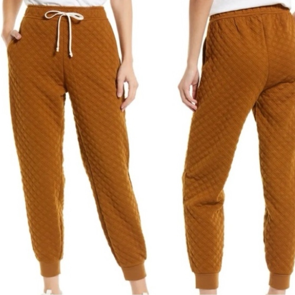 Madewell Set Quilted Brown Hoodie and Pants Set Size XXS - Picture 5 of 16